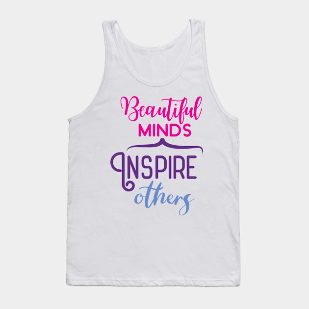 Beautiful Minds Inspire Tank Top by Shop Ovov